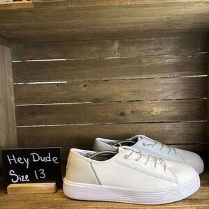 New NWT‎ Mens Hey Dude Cody Sport Mesh White Comfort Sneakers Shoes Size 13 M